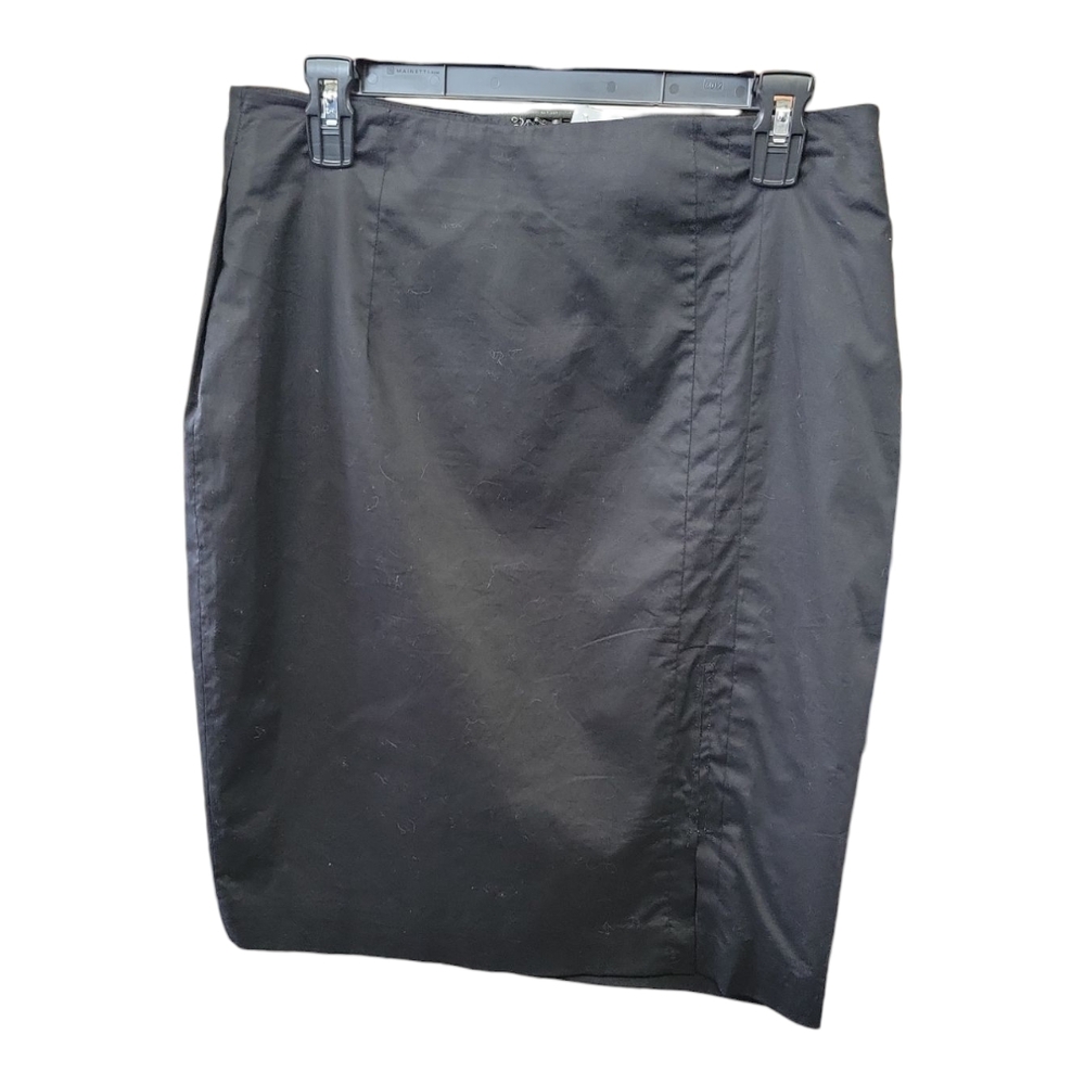 Worthington Black Pencil Skirt Knee-Length Work Size 10